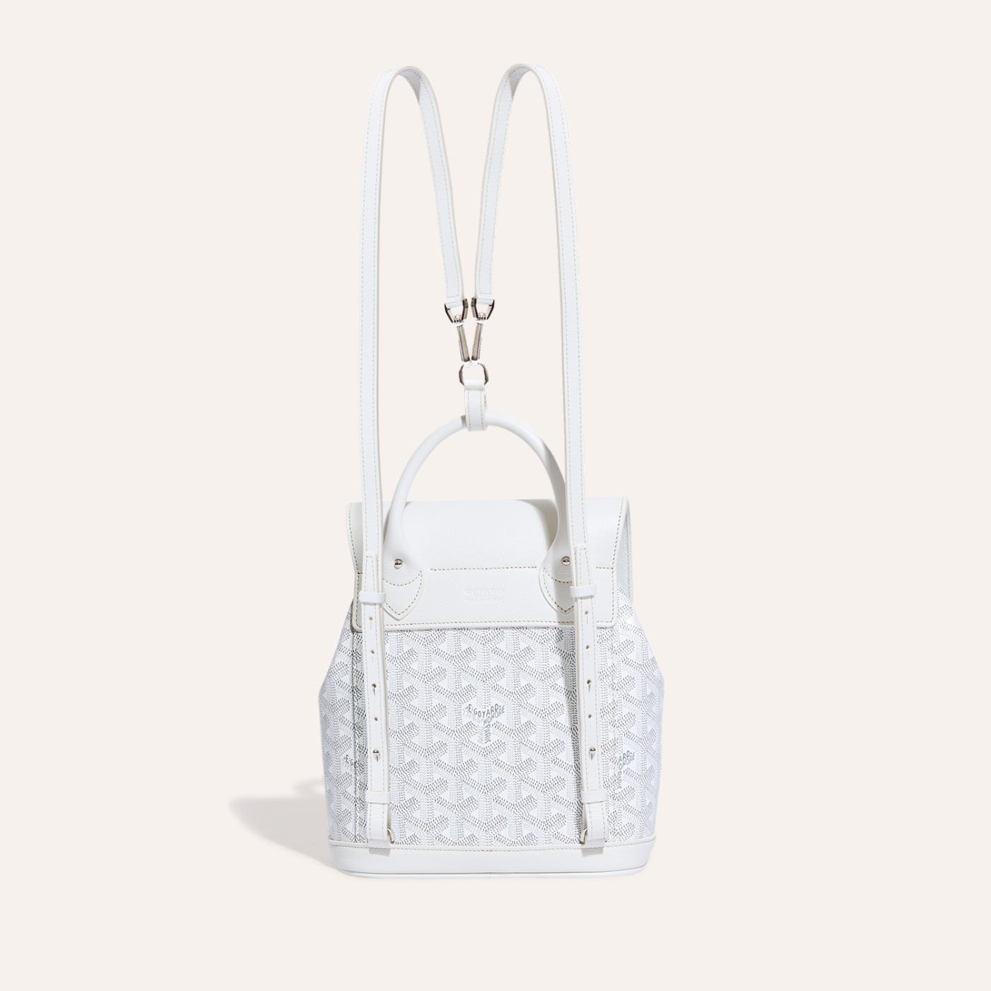 Goyard Alpin Mini Backpack White - Image 3